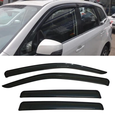 Set of Window Visors Rain Guards Wind Deflector Fit Subaru Forester 2019-2023 - Image 1 of 4