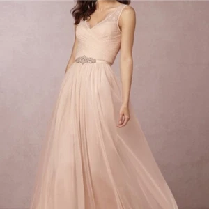 Anthropologie BHLDN Hitherto Fleur Bridesmaid Dress Size 4 Pink - Picture 1 of 4