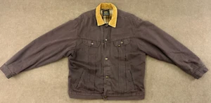 Vintage Lee Sanforized Herren XL gefütterte Reiter Jacke Union Made in USA Scheune braun - Bild 1 von 13