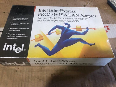 VINTAGE INTEL ETHEREXPRESS PRO/IO + ISA LAN ADAPTOR FOR INTEL 486 - Image 1 of 2