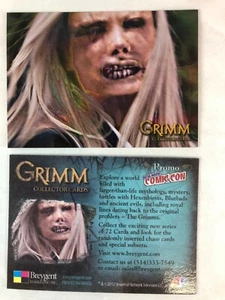 CHEAP PROMO CARD: GRIMM SEASON 1 (Breygent 2012) NYCC NEW YORK COMIC CON Foil - Picture 1 of 2