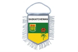 Mini banner flag pennant window mirror cars country banner canada saskatchewan - Bild 1 von 1