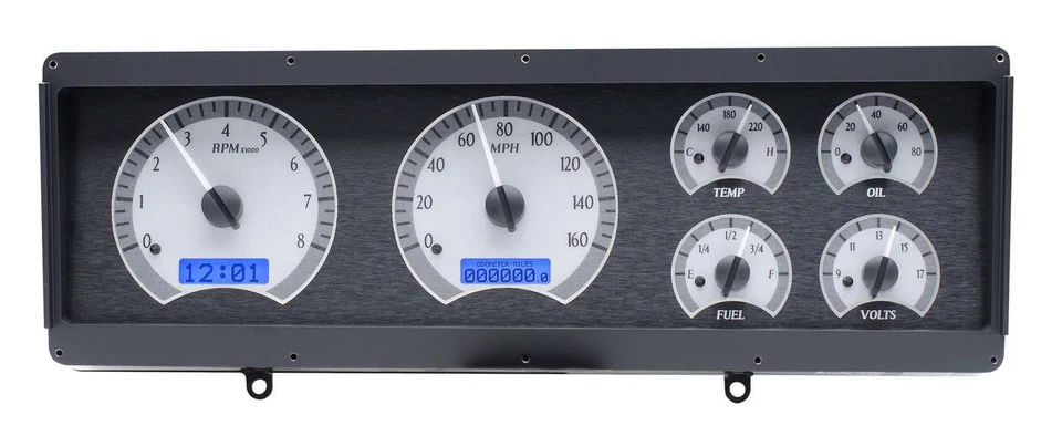Dakota Digital Gauges VHX-78O-CUT-S-B 78-88 Oldsmobile Cutlass Silver /Blue - Image 1 of 4