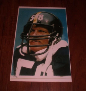PITTSBURGH STEELERS JACK LAMBERT 11x17 COLOR  PRINT - Picture 1 of 1