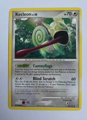 Pokemon Secret Wonders Uncommon Card - Kecleon 52/132 - Image 1 of 2