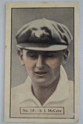 Allens 1930's Pre WWII Vintage Collectable Cricket Card NSW S.J. McCabe - image 1 of 4
