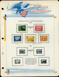 US Scott 397-400A Used perf. 12 Panama Pacific Expo Complete - Picture 1 of 1
