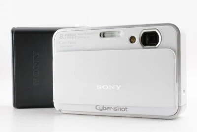 [Exc] Sony Cyber-Shot DSC T2 White Compact Digital Camera +Charger From Japan - Image 1 of 4