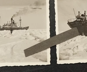 Foto alt Nordsee Eismeer Frachtschiff Emma Sauber Hamburg Tanker Lot Beschrieben - Bild 1 von 3