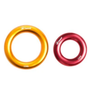 2pcs Aluminum O-Ring, 22KN Bail Out Rope Retriever Friction Saver Set for Rock - Picture 1 of 12