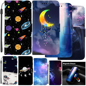 Flip Wallet Leather Case Galaxy Sky Cover For iPhone 14 Pro Max 13 12 11 15 Plus