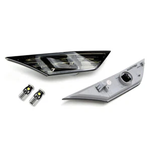 New Smoke Front Bumper Side Marker Lights w/ led bulbs For 2016-2021 Honda Civic - Picture 1 of 5