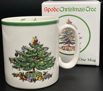Vintage Spode Christmas Tree Coffee Tea Mug Made in England New in Box - Image 1 of 4