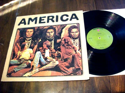 America , S/T 1st LP , 1971 Warner Bros. 1st Press. VG/VG+ Cond. - Image 1 of 4