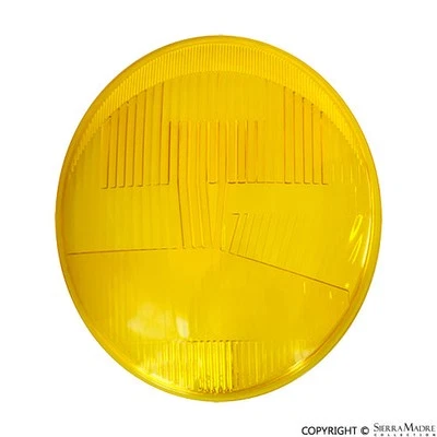 Porsche Bosch Asymmetrical Headlight Lens - Amber - All 356s/911/912 50-67  90 - Image 1 of 3