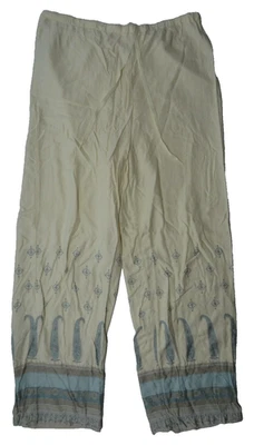 Victoria's Secret VS S DE COLECCIÓN Y2K 2000 Pijama PJ Pantalón Paisley Rayón Boho Lounge Foto 1 de 4