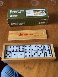 Complete Boxed Dominoes Double Six - Set Of 28 - Stock No. G322 - Gibsons Games - Imagen 1 de 12