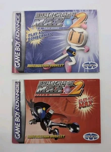 Bomberman Max 2 Blue Advance & Red Advance Nintendo Gameboy GBA Manuals Only - Picture 1 of 7