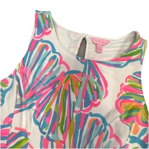 Lilly Pulitzer Women's Size Small Felicity Pink & Blue Seashell Dress - Picture 1 of 7