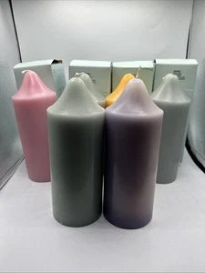 6 PartyLlite 3"x7" große Säulenfigur & Litschi, Amber Dream, gewürzte Pflaumendüfte - Bild 1 von 9