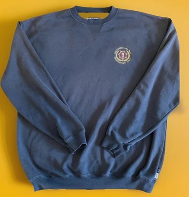 California Haz 垫子 调查员协会 男式 卫衣 刺绣 海军蓝 XL — 第 1/4 张图片