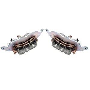 For RZR Turbo 2016-2021 2PCS Front Brake Calipers With Sintered Pads Replacement - Picture 1 of 9