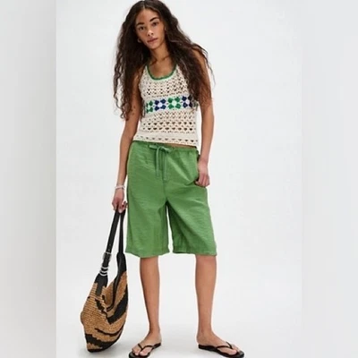 Board Shorts Free People We The Free Palma - Verde - Talla Grande Nuevo con Etiquetas Precio de venta sugerido por el fabricante 68 GBP Foto 1 de 4