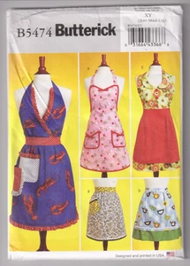 5474 BUTTERICK - 3 APRONS & 2 Half APRONS - Sizes: S/M/L - Picture 1 of 2