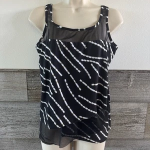 Costume da bagno MIRACLESUIT Chain Reaction Mirage Tankini top ferretto taglia 10 - Foto 1 di 12