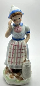 Estatuilla de cerámica de mujer holandesa hecha en Japón ocupado de colección jarra de 1 barril - Imagen 1 de 4