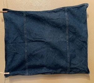 Denim Blue Jean Standard Pillow Sham Cotton USA Kimlor Mills Dark Wash - Bild 1 von 9
