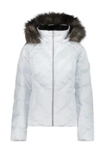 Obermeyer Bombshell Insulated Ski White Jacket Womens Size 16, New. - Picture 1 of 6