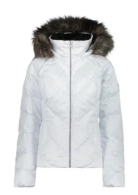 Obermeyer Bombshell Insulated Ski White Jacket Womens Size 16, New. - Image 1 of 4