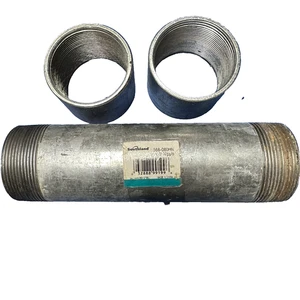 Southland 2" x 8" Rigid Nipple Conduit Fitting with 2X Threaded 2" Couplers - Picture 1 of 5