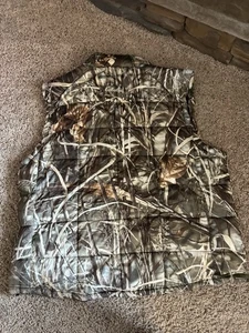 Cabelas Camouflage Synthetic Down Puffer Vest Mens Size Extra Large - Picture 1 of 5