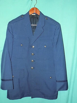 Nice! Vtg 1968 VIETNAM WAR USAF BLUE 2549  DRESS JACKET, POLY/WOOL, Sz M, 40 - Image 1 of 4