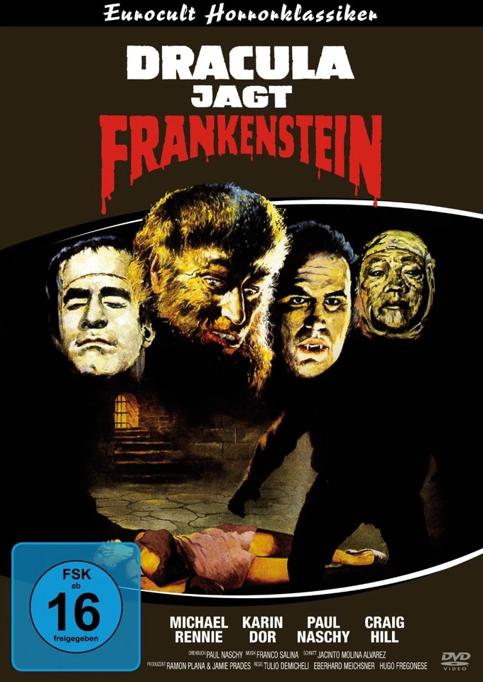 Dracula jagt Frankenstein (Dracula vs. Frankenstein) - mit Karin Dor [DVD]