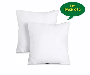 Paquete de 2 almohadillas de cojín extra profundas de 18x18 pulgadas insertos rellenos dispersos - Imagen 1 de 8