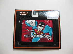 Superman Tri-Fold Wallet 4.5" x 3.25" ( RED ) BRAND NEW WITH TAGS - Picture 1 of 1