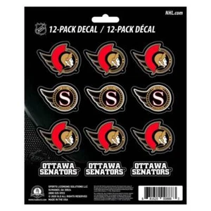 Ottawa Senators - Set Of 12 Sticker Sheet - Picture 1 of 1