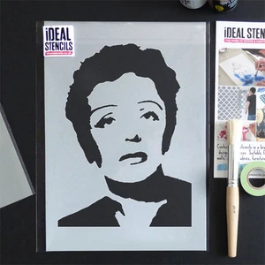 Edith Piaf Bild Schablone Malen Wiederverwendbar Kunst Handwerk Dekorieren - Bild 1 von 5