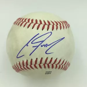 Clint Frazier Pre Rookie Signed Official Minor League Game Used JSA COA - Picture 1 of 4