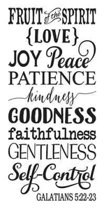Inspirierende Schablone "Frucht des Geistes" 12x24 für Schilder Holz Stoff Leinwand - Bild 1 von 1