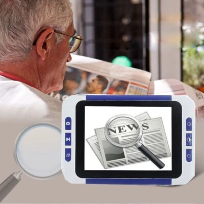 3.5" Color LCD Pocket Electronic Video Magnifier 4 Low Vision Read Aid kit