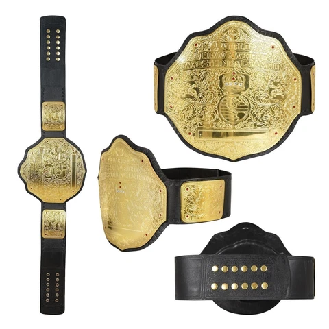 World Heavy Weight Wrestling Big Gold Championship Title Belt Replica 2mm Adult Cover