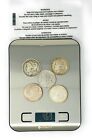 4.69 OZ. 90% Silver Five US Silver Morgan Dollar Coins Various Dates -Lot 14