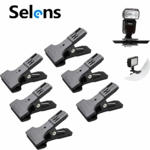6 STCK. Multifunktionsklemme mit kalter Schuhhalterung für Nikon Canon Flash Speedlite - Bild 1 von 13