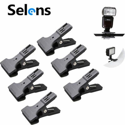 6PCS Multi-functional Clamp With Cold Shoe Mount For Nikon Canon Flash Speedlite • 27.53€