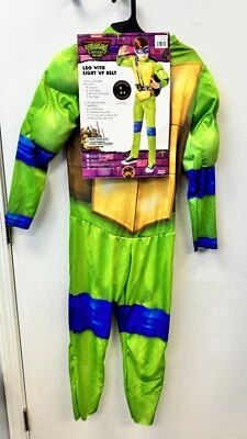 TMNT Azul Leo Iluminado Cinturón Niño Disfraz Talla Grande 10-12   Foto 1 de 3