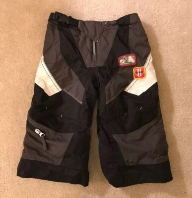 Usado en excelente estado! Pantalones de nieve I-Grow Obermeyer gris/negro/blanco para niños pequeños talla 2 ¡TAN LINDOS! Foto 1 de 4